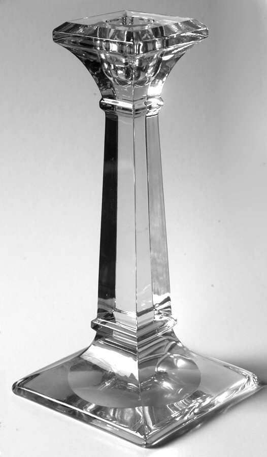 Aristocrat Clear (Line 21) 7" Single Light Candlestick by Heisey-1