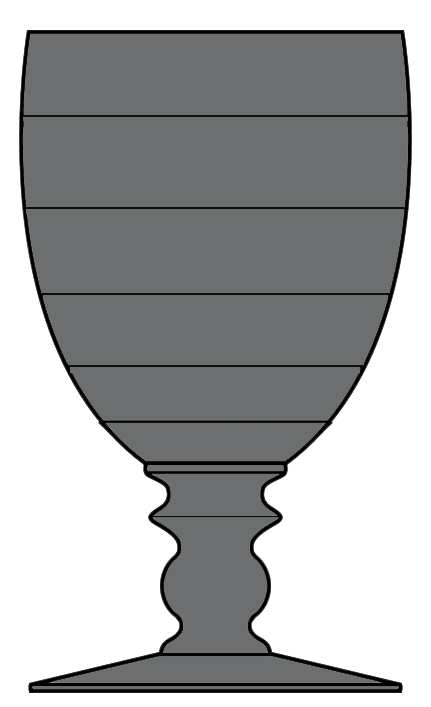 Saturn Dawn Water Goblet by Heisey-1
