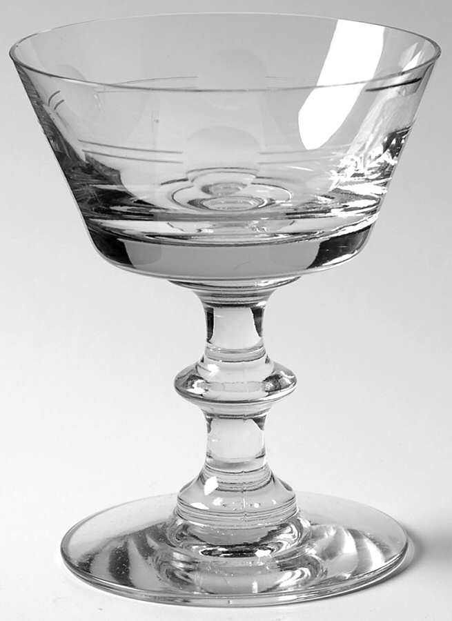 St. George Waterford Champagne/Tall Sherbet by Heisey-1