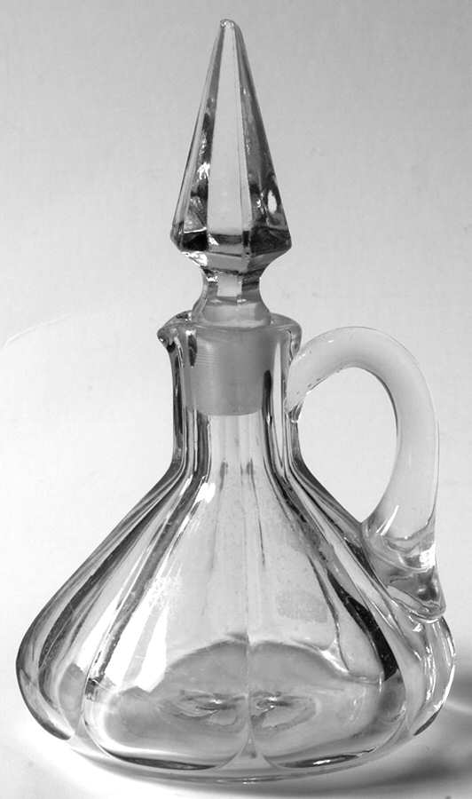 Wide Flat Panel Clear 4 Oz Cruet & Stopper by Heisey-1