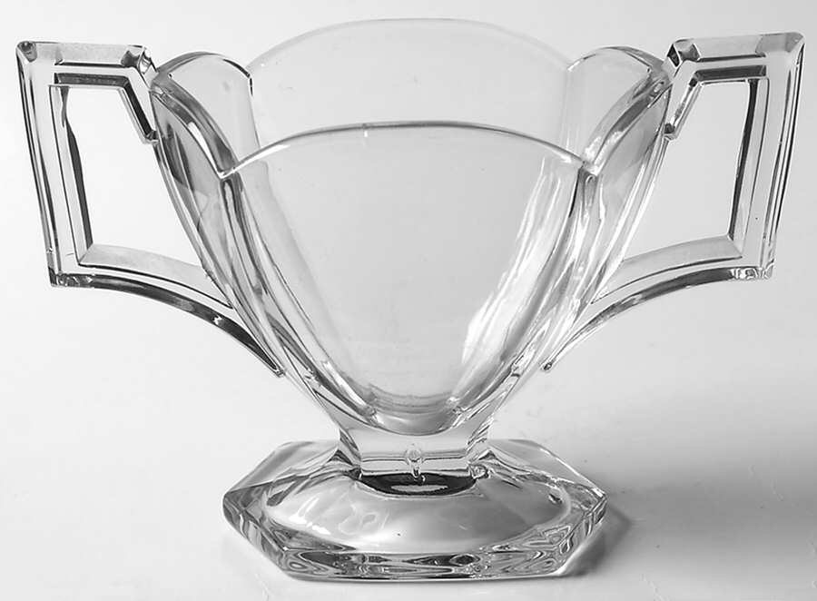 Wide Flat Panel Clear Hotel Open Sugar by Heisey-1