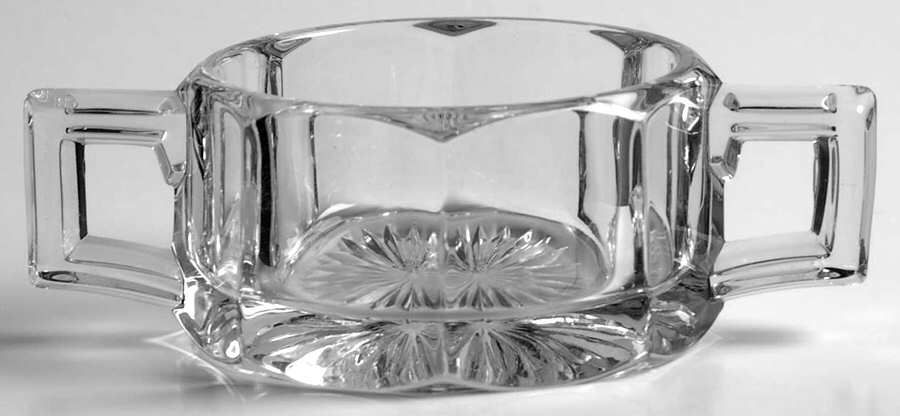 Wide Flat Panel Clear Breakfast Stack Set, Sugar Only by Heisey-1