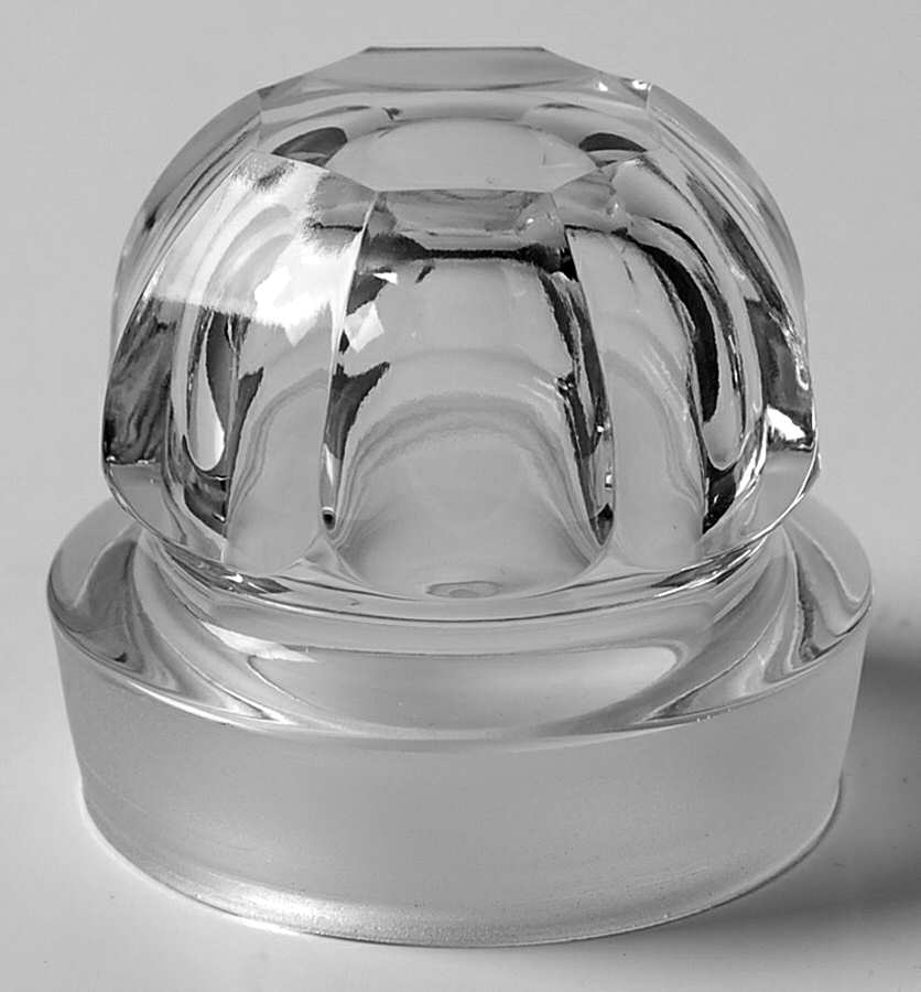 Wide Flat Panel Clear Lid for 4 Oz Lavendar Jar by Heisey-1