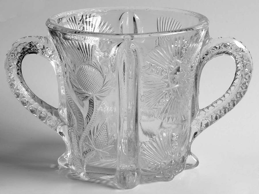 Panelled Thistle Open Sugar by Higbee-1