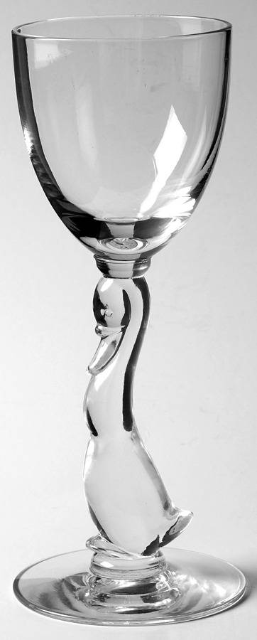 Heisey Animals and Figurines Goose Wine (Crystal) by Heisey-1