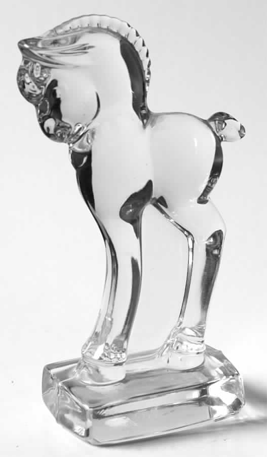 Heisey Animals and Figurines Clear Standing Colt by Heisey-1