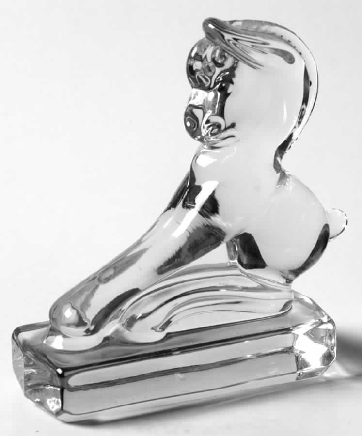 Heisey Animals and Figurines Clear Balking Colt by Heisey-1