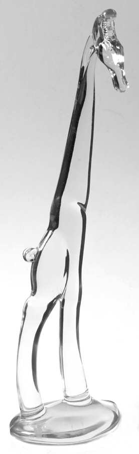 Heisey Animals and Figurines Clear Neck Straight Giraffe by Heisey-1