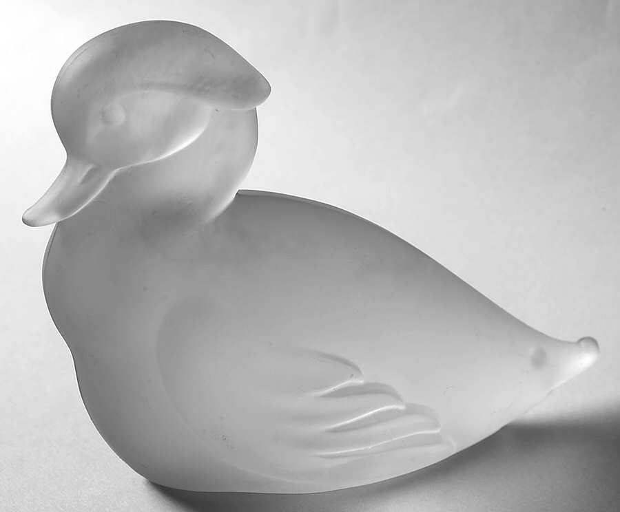 Heisey Animals and Figurines Frosted Mother Wood Duck by Heisey-1