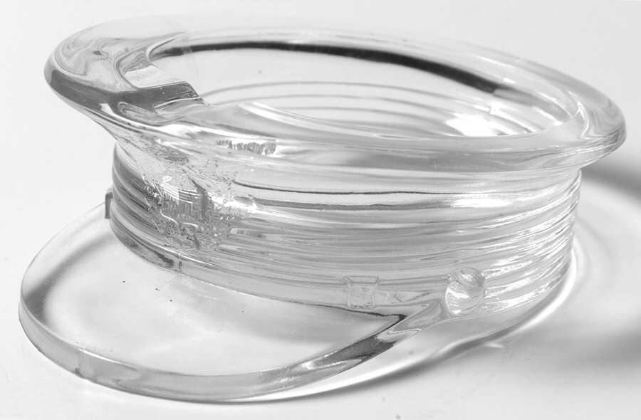 Heisey Animals and Figurines Clear Military Cap Ashtray by Heisey-1