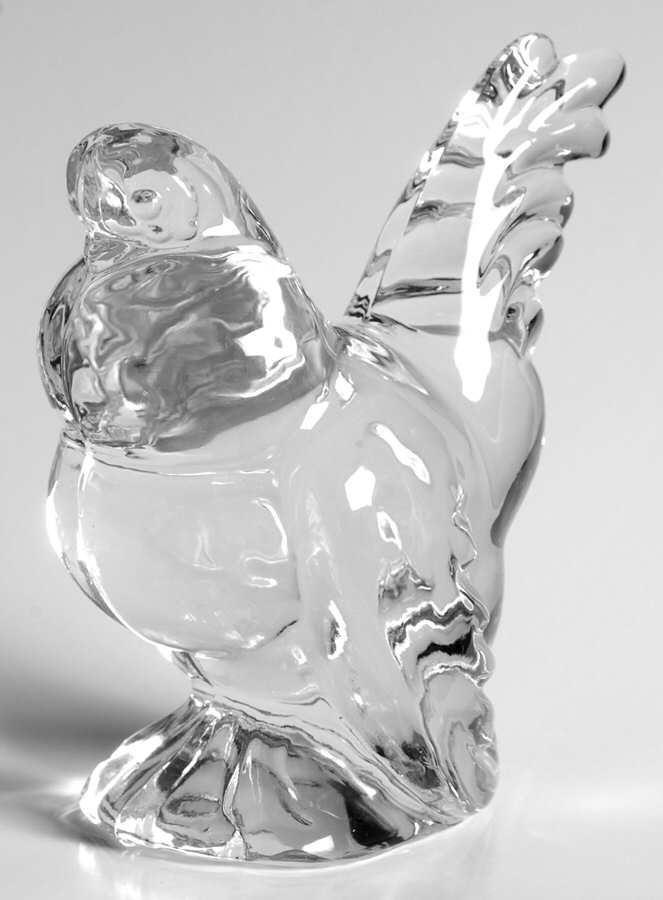 Heisey Animals and Figurines Hen by Heisey-1