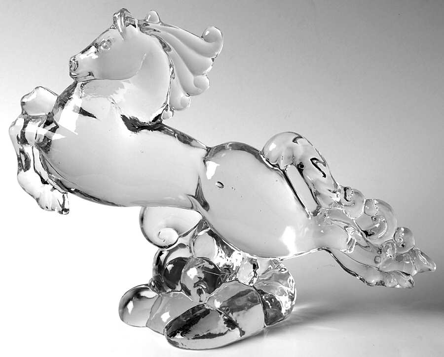 Heisey Animals and Figurines Clear Flying Mare by Heisey-1