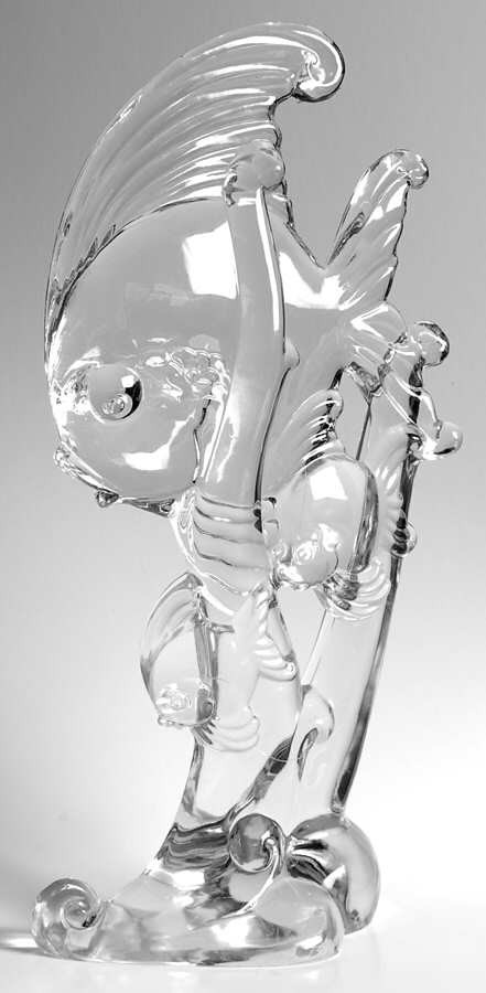 Heisey Animals and Figurines Clear Tropical Fish by Heisey-1