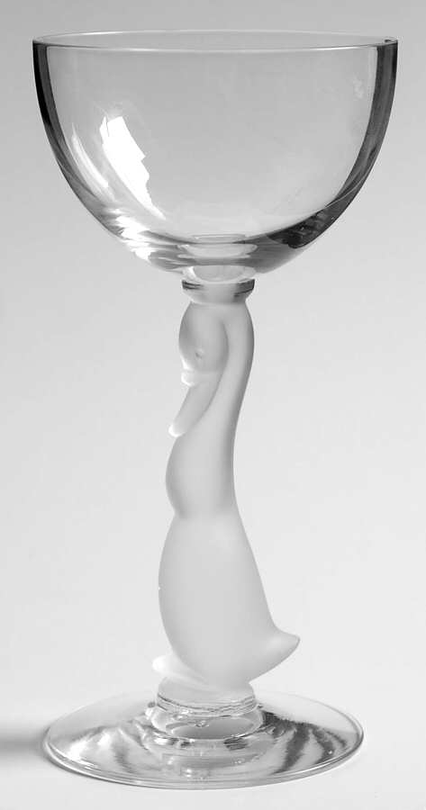 Heisey Animals and Figurines Frosted Goose Cocktail by Heisey-1