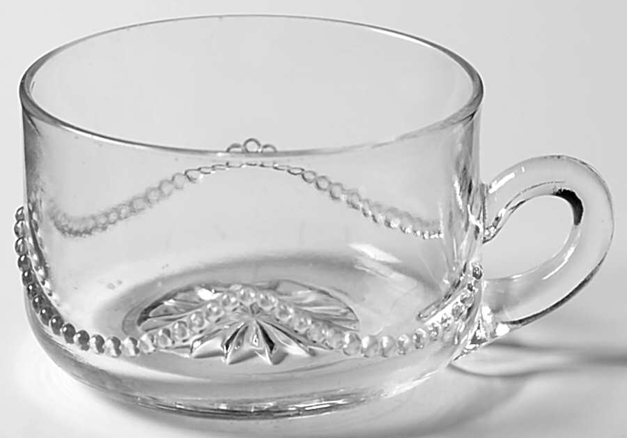 Beaded Swag Clear Punch Cup by Heisey-1