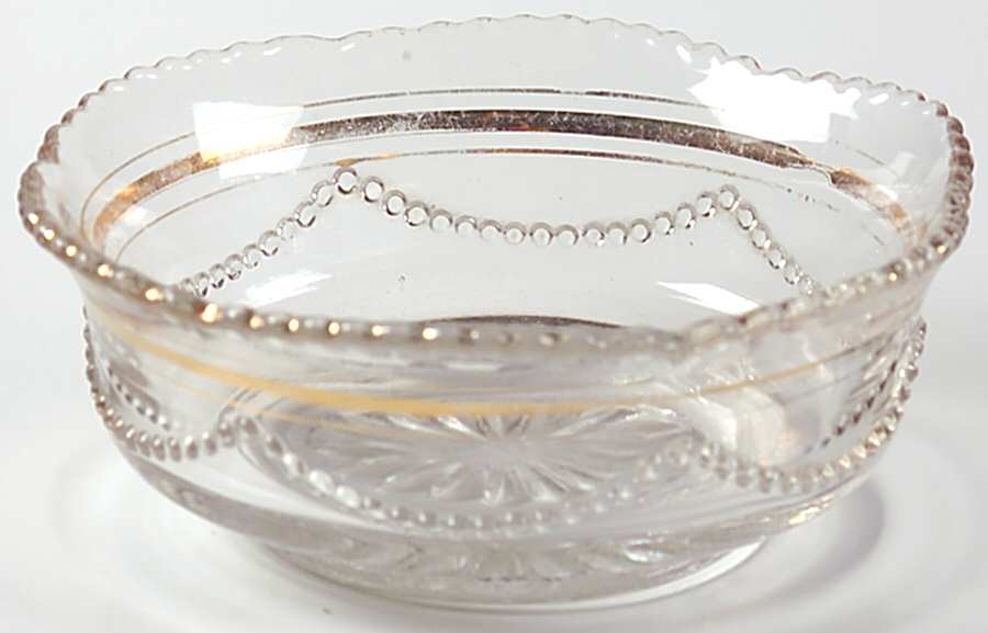 Beaded Swag Clear Small Fruit Dessert Bowl by Heisey-1