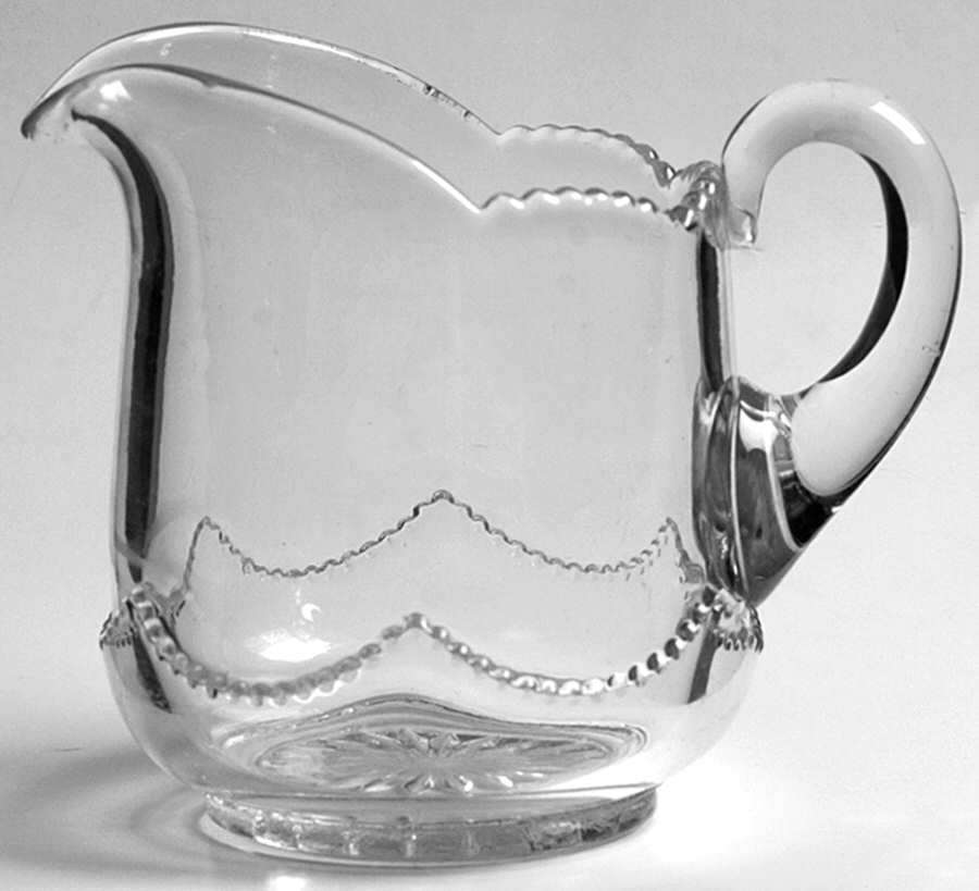 Beaded Swag Clear Creamer by Heisey-1