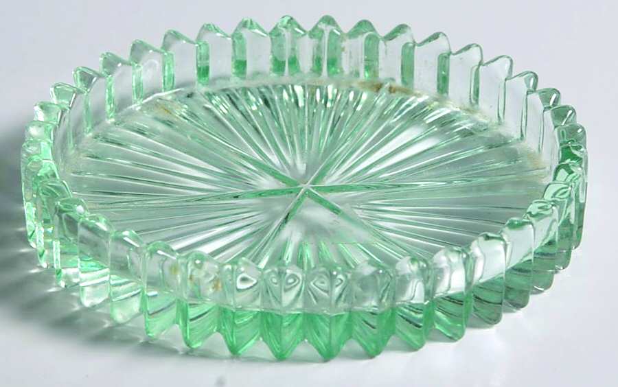 Ridgeleigh Zircon Green Coaster by Heisey-1