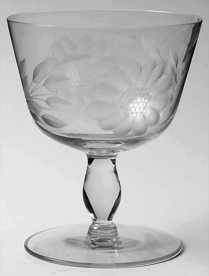Cornflower (Bulbous Stem) Champagne/Tall Sherbet by W J Hughes-1
