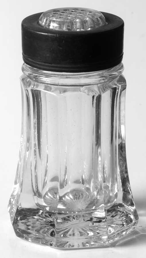 Colonial Scalloped Top Shaker with Glass Lid by Heisey-1