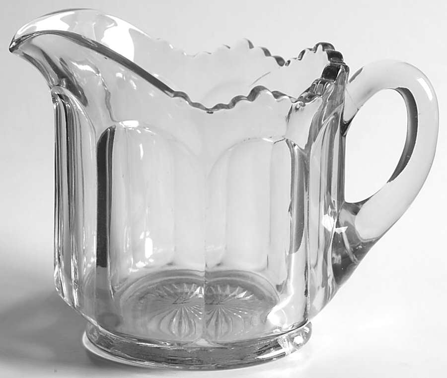 Colonial Scalloped Top Hotel Creamer by Heisey-1