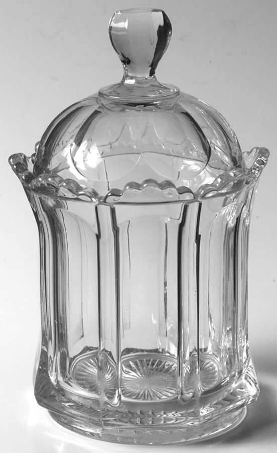 Colonial Scalloped Top Sugar Bowl & Lid by Heisey-1