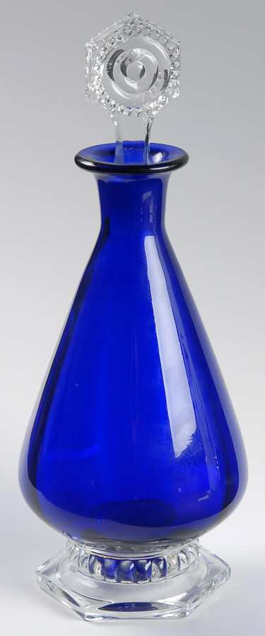 Gascony Cobalt Blue Decanter & Stopper by Heisey-1