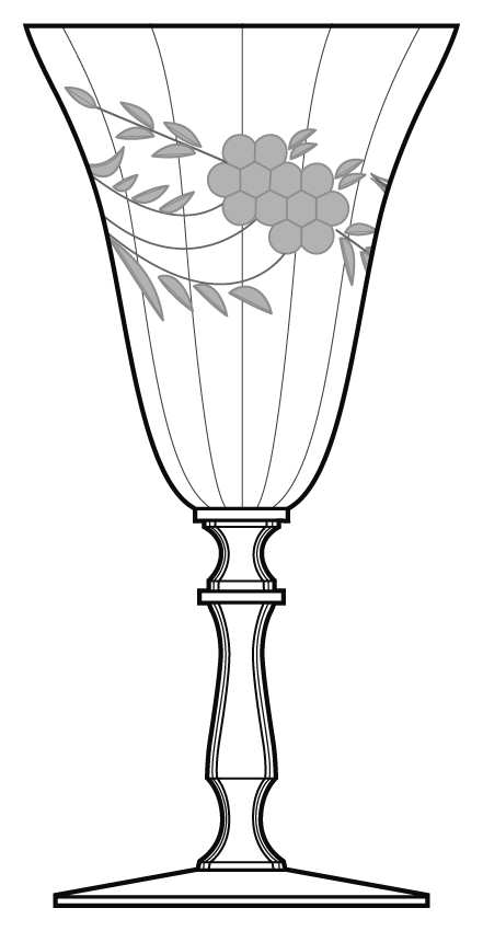 HNG22 Water Goblet by Huntington Glass-1