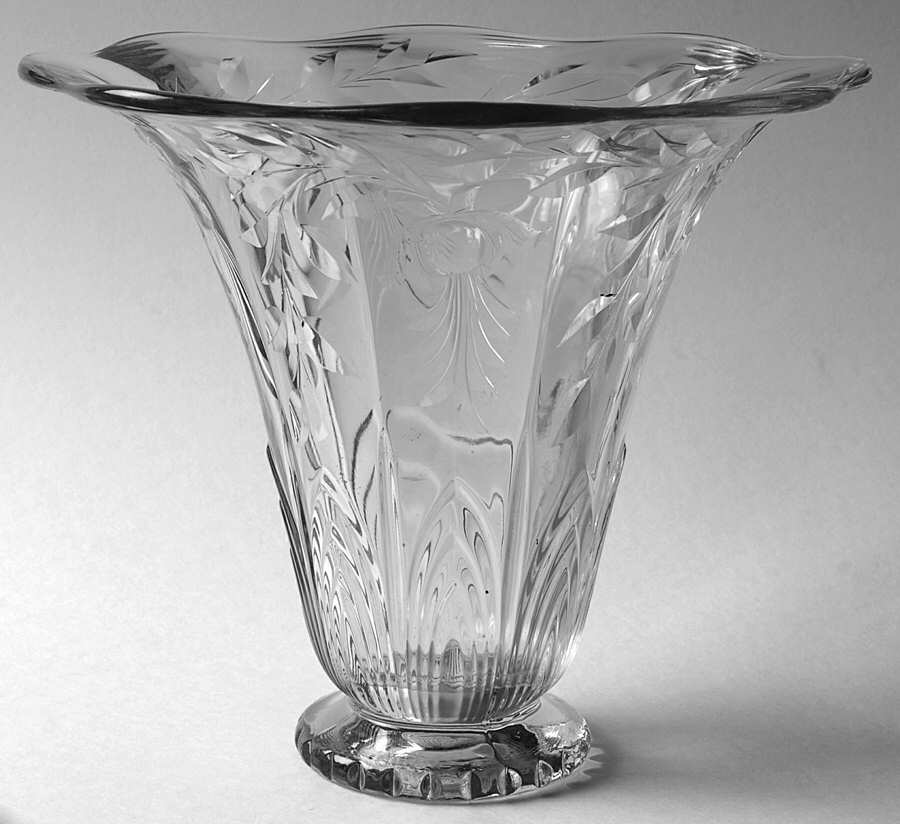 Fuchsia 7" Flared Vase by Heisey-1