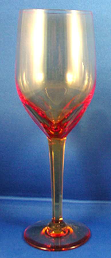Q Cut Line Amber Wine Glass by Hoya-1