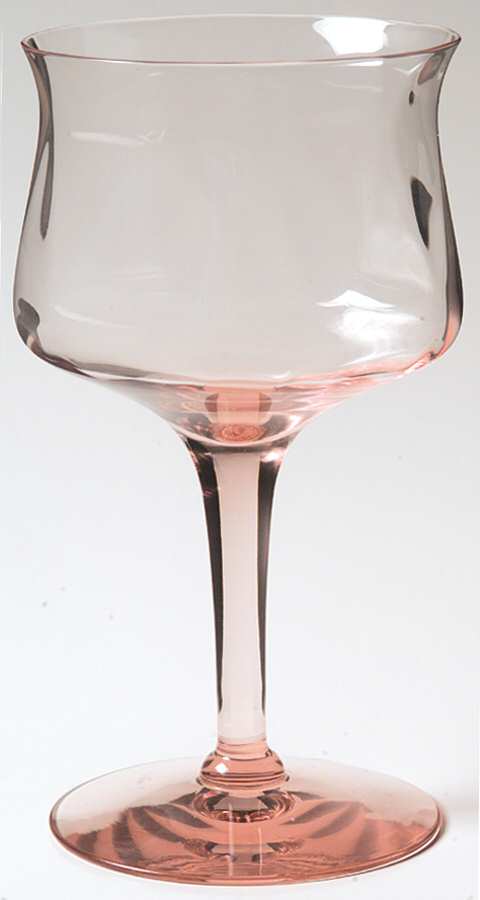 Gayoso Pink Tall Water Goblet by Heisey-1