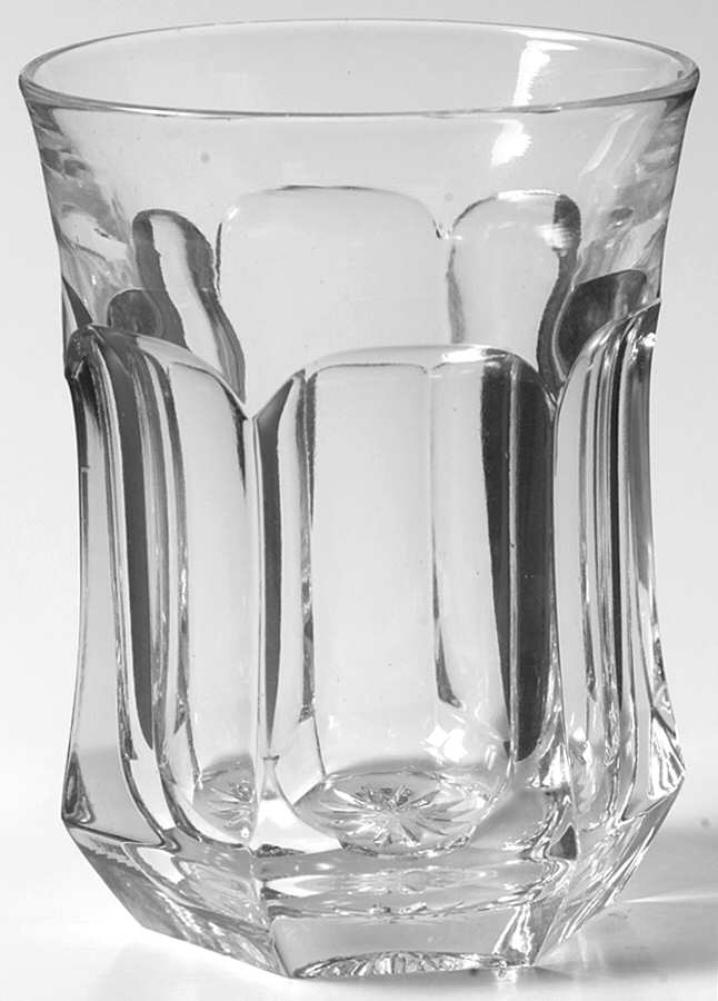 Plain Panel Recessed 8 Oz Flat Tumbler by Heisey-1