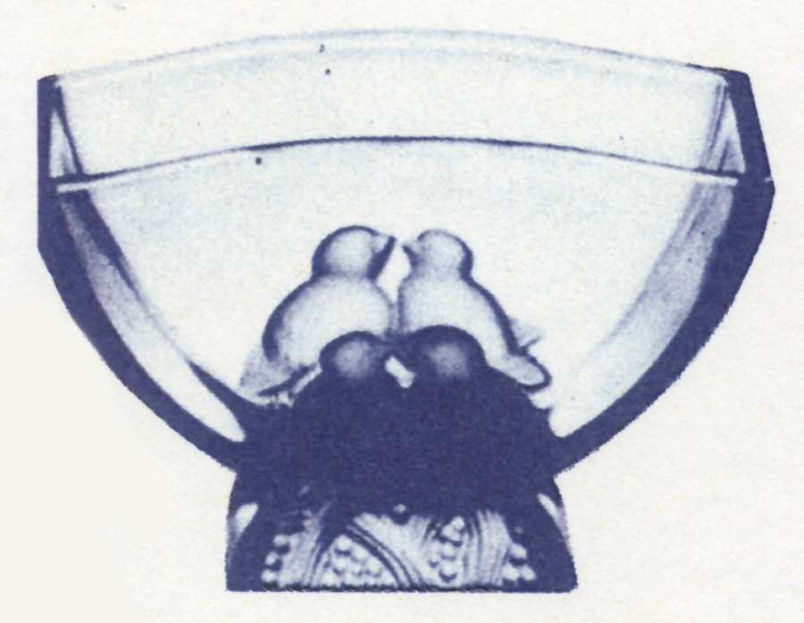 Verlys Clear Lovebird Vase by Heisey-1