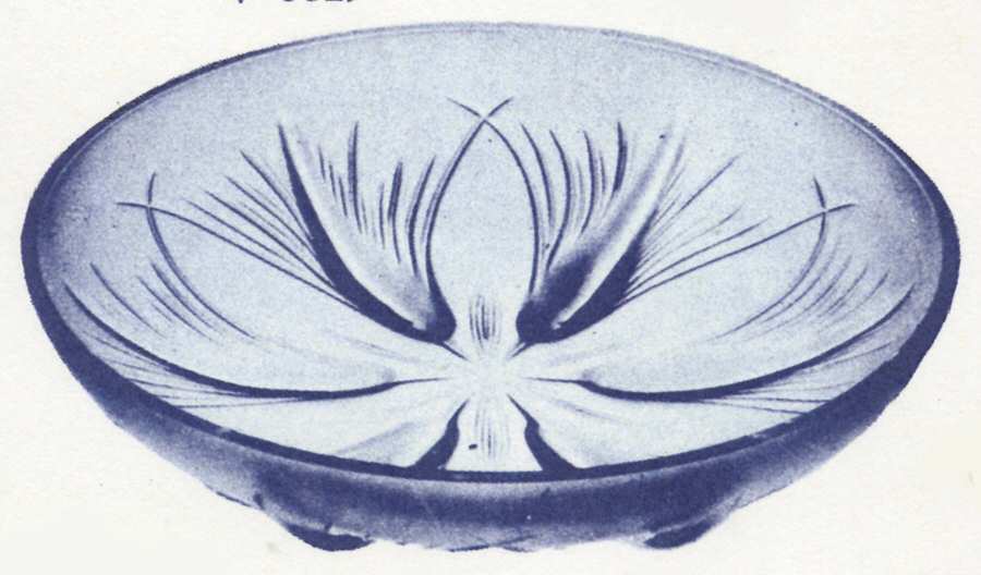 Verlys Clear 12" Tassels Bowl by Heisey-1