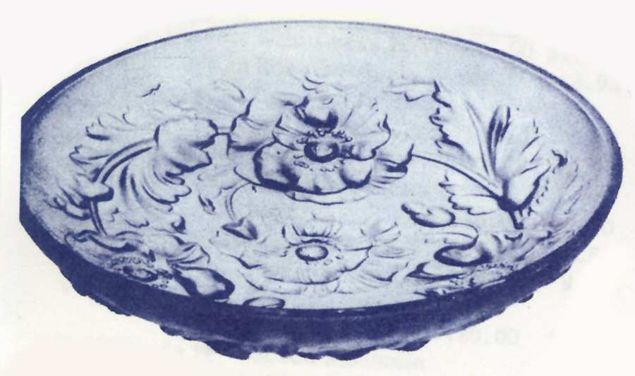 Verlys Clear 13" Poppy Bowl by Heisey-1