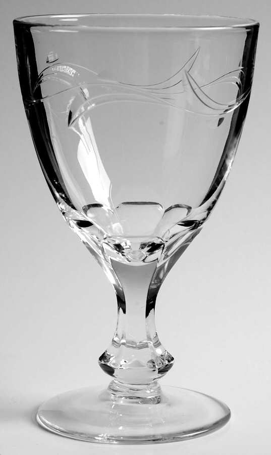 Wreath (Stem #1E92) Water Goblet by Heisey-1