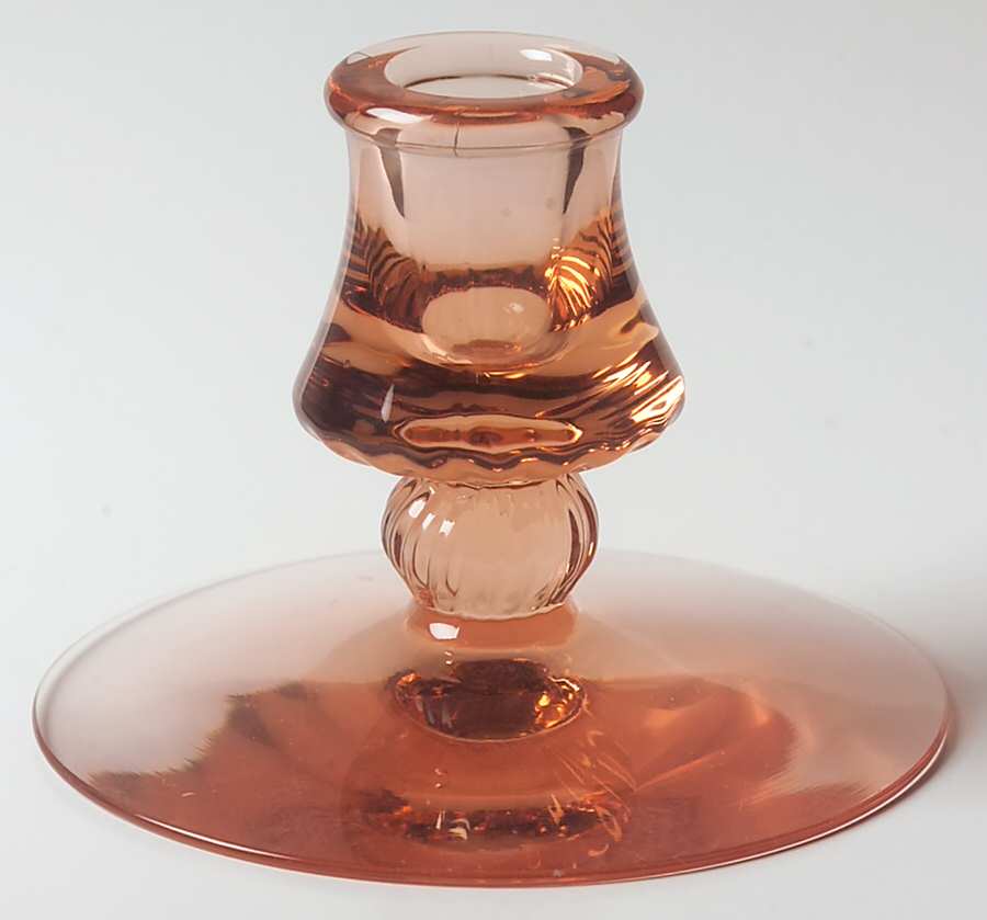 Mercury Pink 3" Single Light Candlestick by Heisey-1