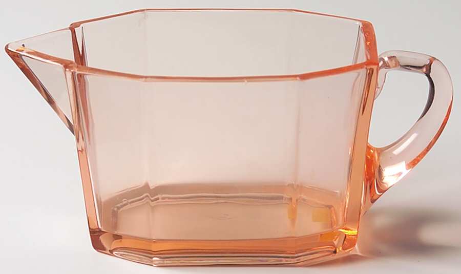 Octagon Pink (Line 500) Creamer by Heisey-1
