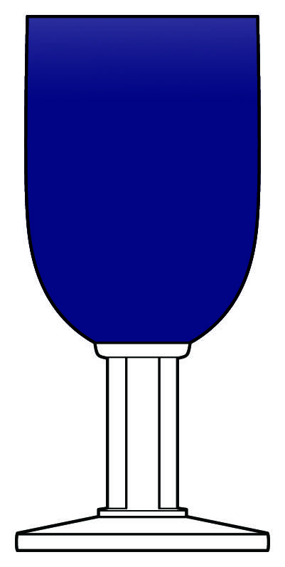 New Era Cobalt Water Goblet by Heisey-1