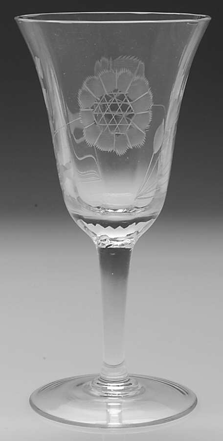 Cornflower (Smooth Stem, Optic) Claret Wine by W J Hughes-1