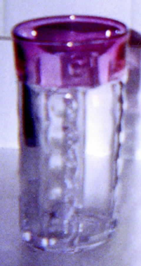 Old Sandwich Cranberry Flash Flat Tumbler by Heisey-1