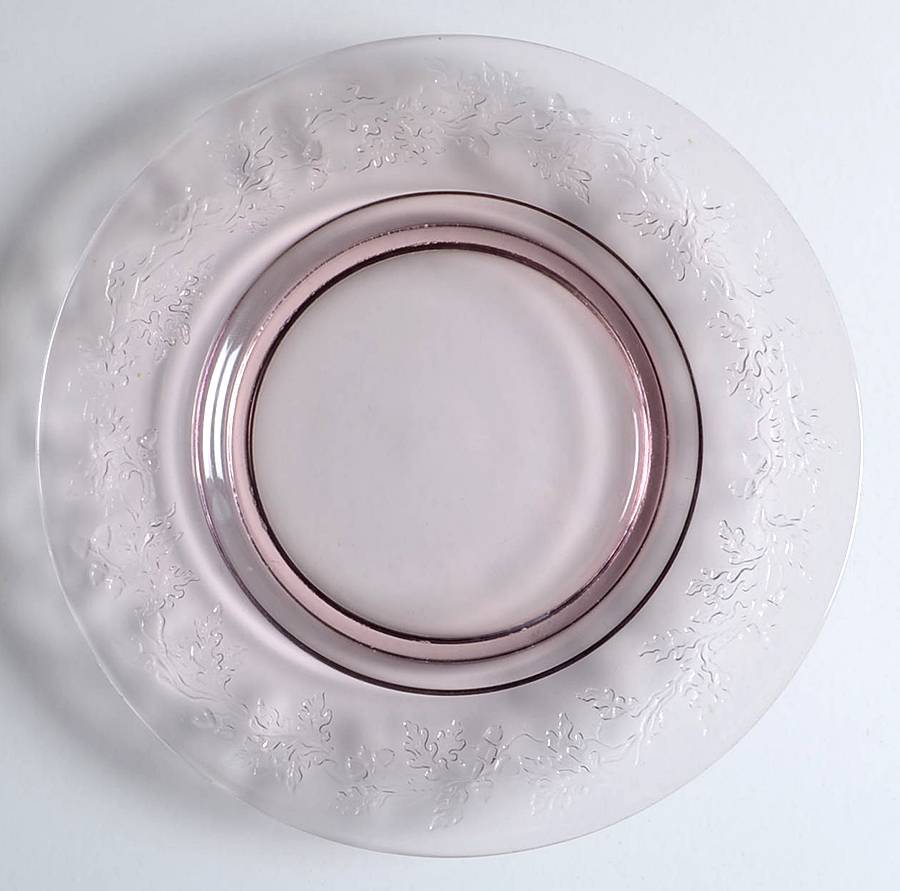 Acorn and Leaves Hawthorne (Lavender) 7" Salad Plate by Heisey-1