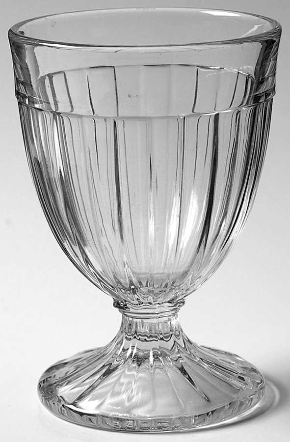 Recessed Panel Clear 1 Lb Candy Jar No Lid by Heisey-1