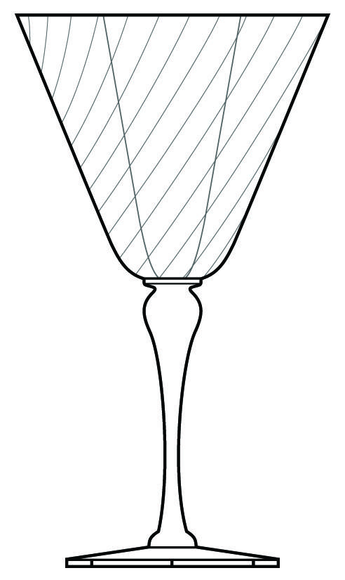 Nova Water Goblet by Huntington Glass-1