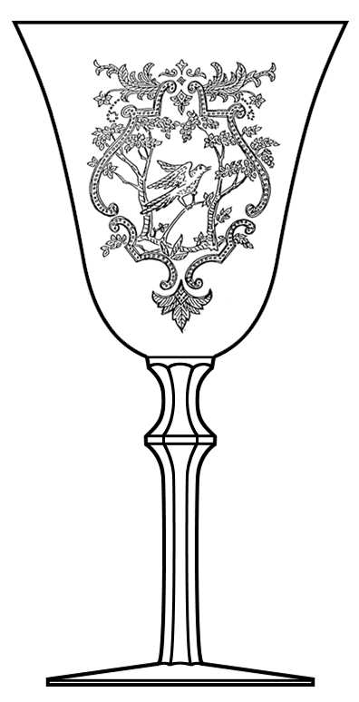 Springtime Clear (Stem 3333) Water Goblet by Heisey-1