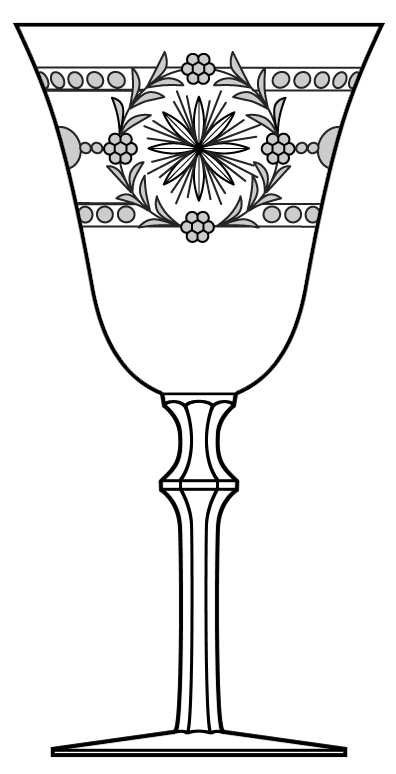 Liberty (Stem 3333, Cut 657) Water Goblet by Heisey-1