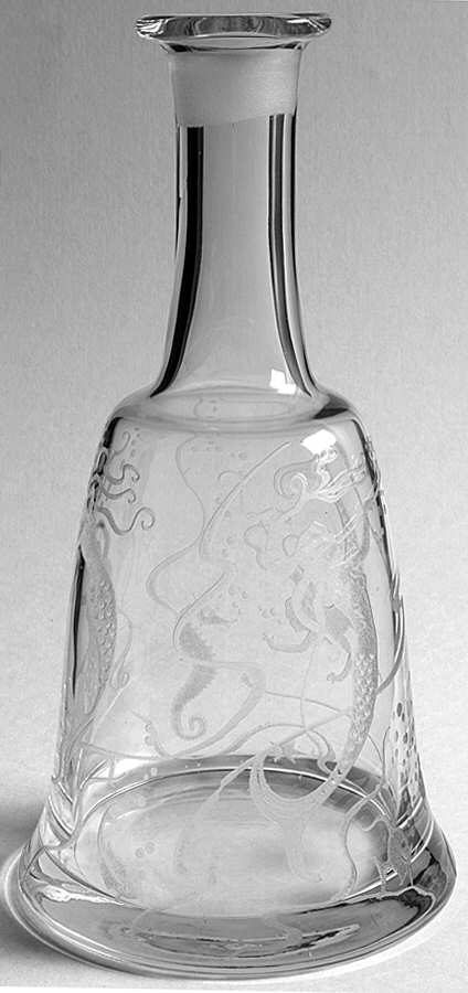 Mermaids Decanter No Stopper by Heisey-1