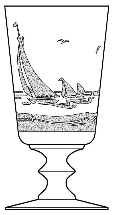 Short Sail Boat Liquor Cocktail by Heisey-1