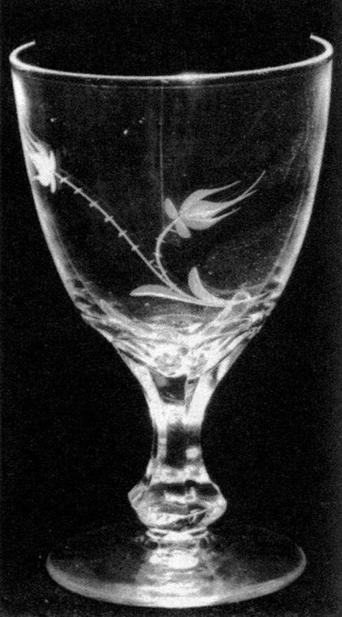 Tea Rose (Stem #1ee92) Water Goblet by Heisey-1