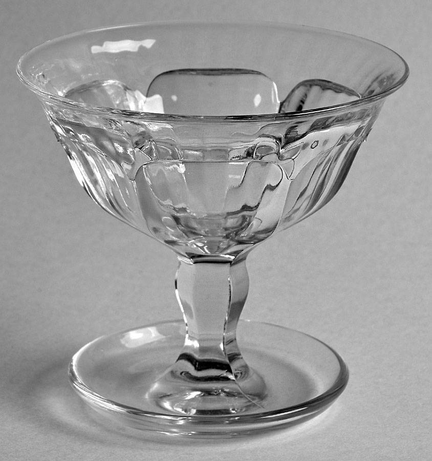 Colonial Clear (Stem 359, Optic) Low Sherbet by Heisey-1